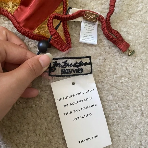 For Love & Lemons - Georgi Silk Paneled Bra (Free Shipping!) - Picture 3 of 6